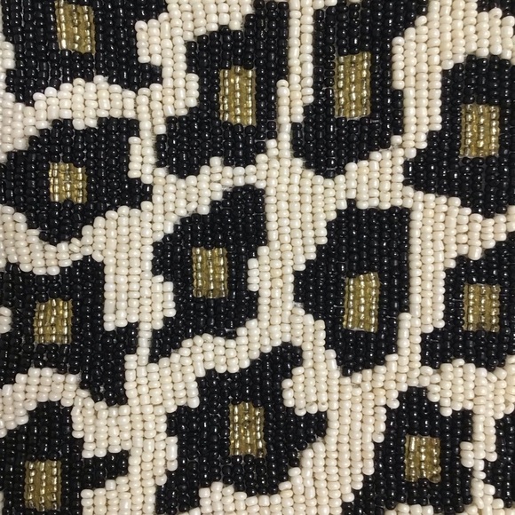 Beaded Leopard Crossbody Club Bag Wristlet Clutch Purse Wallet Bamboo Trading Co - Picture 13 of 14